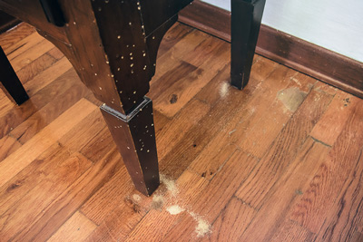 Borer Control Borer Damage In a Side Table preview